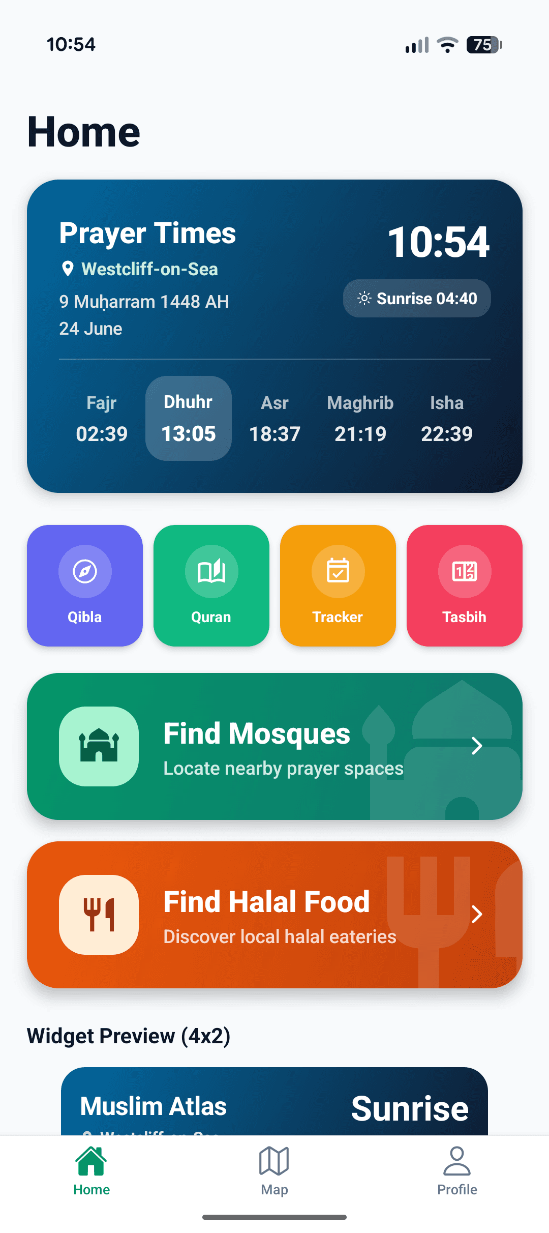 Muslim Atlas App Screenshot 1